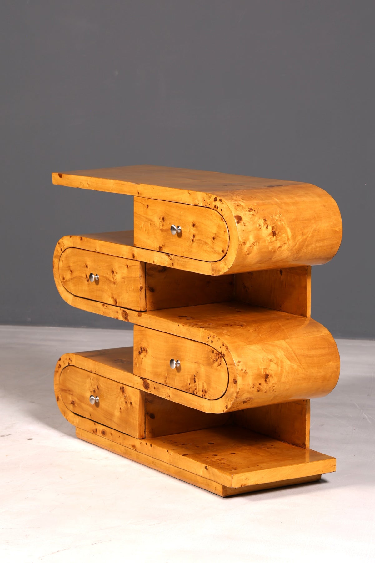 Dreamy Art Deco-style sideboard, bookcase, Biedermeier-style antique dresser and shelving unit