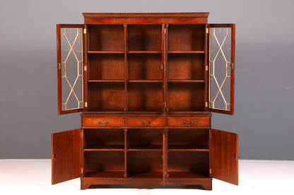 Wunderschöne Englische Vitrine Bibliothek Bücherschrank Buffet Schrank Antik 60s UK