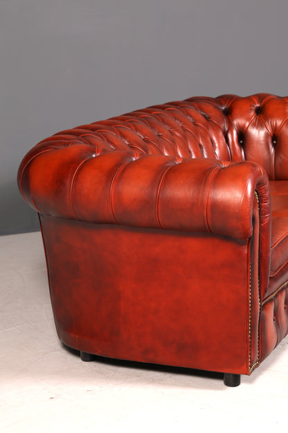 Wunderschönes Original Chesterfield Sofa 3- Sitzer echt Leder Couch Englisch