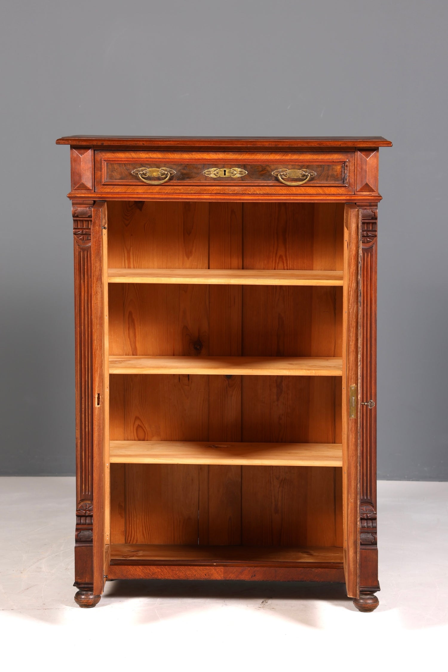 Traumhaftes Gründerzeit Vertiko Jugendstil Schrank Antik Highboard Kommode