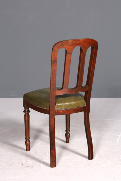Wunderschöner Englischer Stuhl UK Küchenstuhl Antik Stil echt Leder Sekretär Stuhl Polsterstuhl