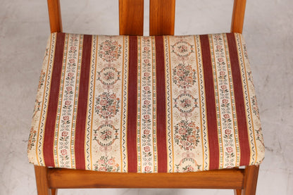 4x Schlichte Mid Century Stühle Nussbaum Retro Stuhlset Danish Design Küchenstühle