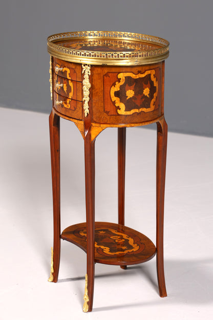 Traumhafter Barock Louis XV Stil Beistelltisch Ablagetisch massiv Kommode Antik Stil