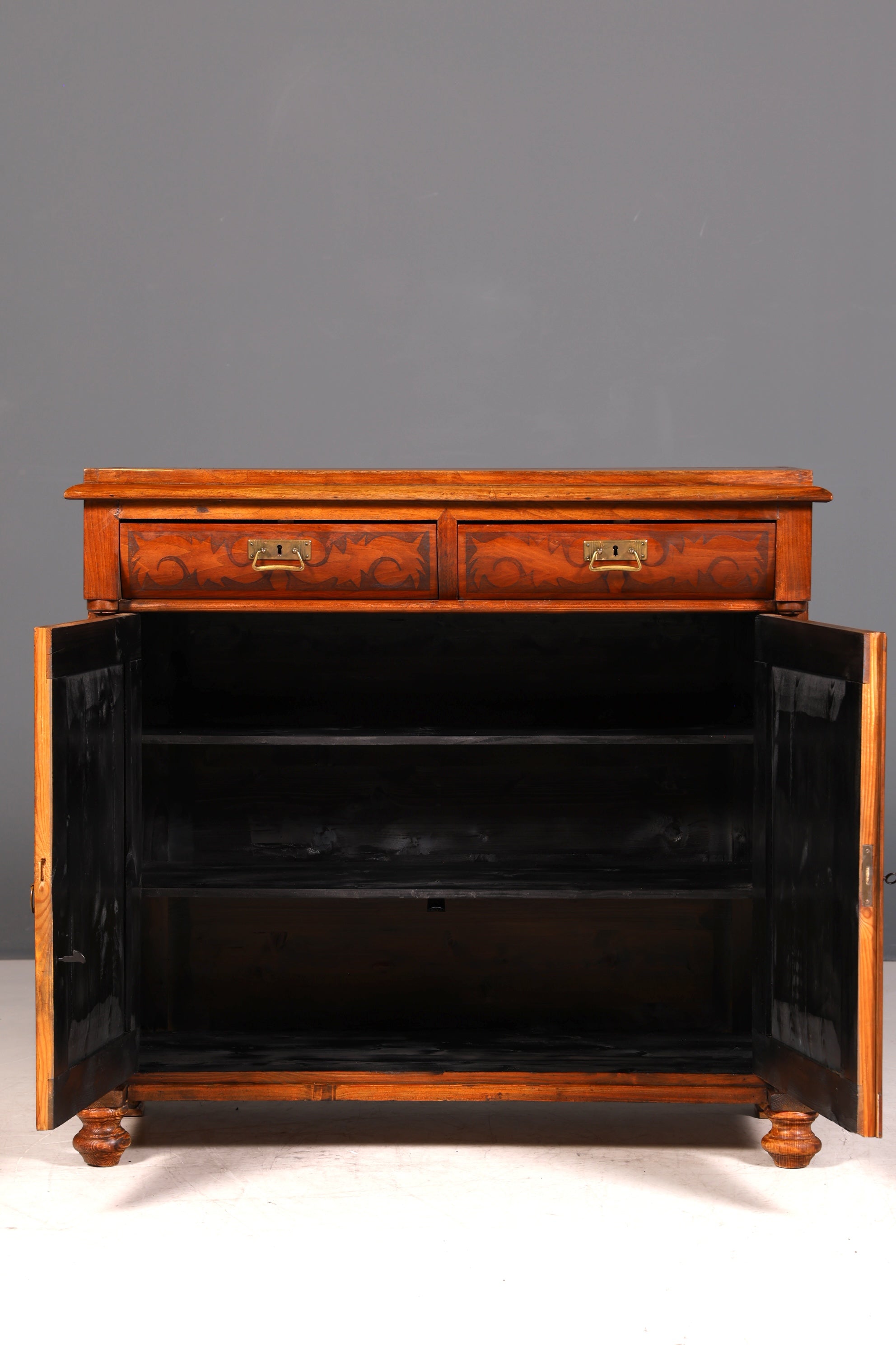 G454 Finish cm Traumhaftes Gründerzeit Vertiko Jugendstil Schrank Antik Highboard Kommode (Kopie)