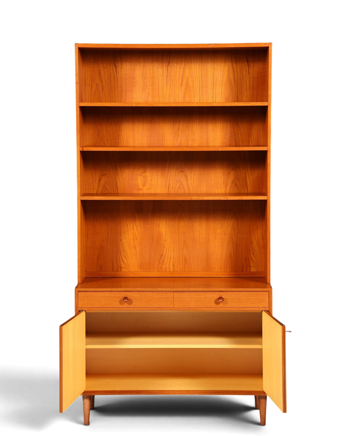 Wunderschönes Mid Century Regal Danish Design Teak Holz Schrank Retro Bücherregal Kommode 1 von 2