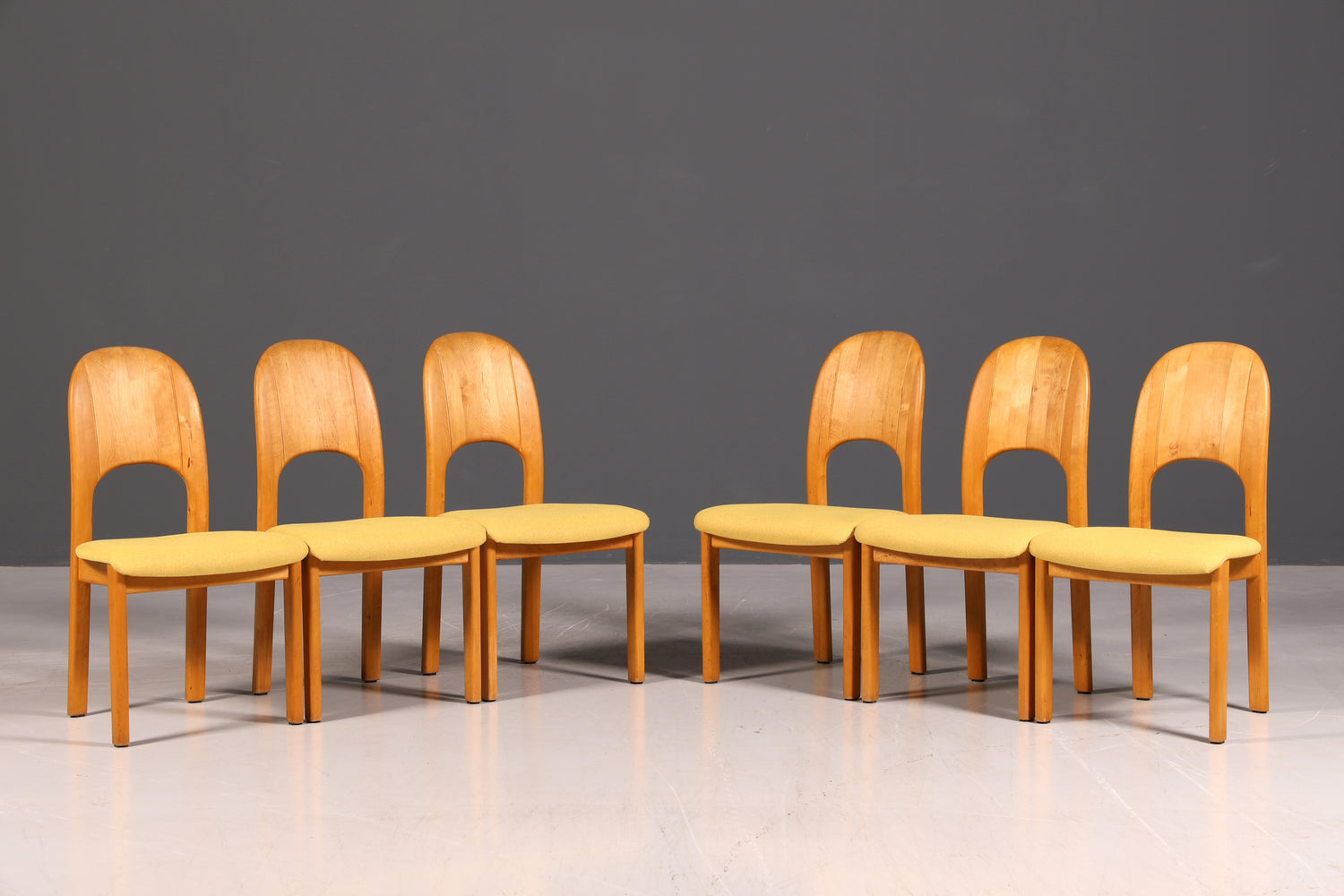 6x Schlichte Mid Century Stühle Retro Stuhlset von Holstebro Møbelfabrik Danish Design Küchenstühle Esszimmer Stühle