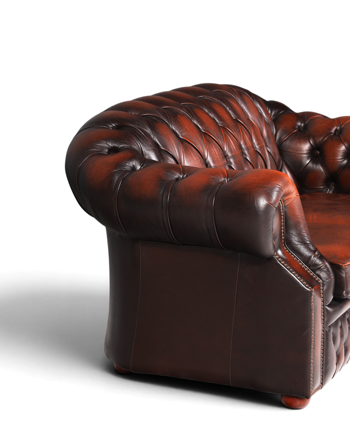 Wunderschönes Original Chesterfield Centurion 2-Sitzer Couch Englisches echt Leder Sofa UK