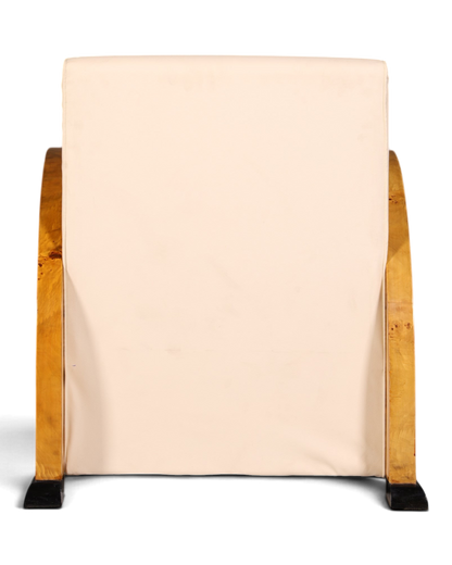 Wunderschöner Art Deco Design Sessel Clubsessel Birke Armlehnsessel 2 von 2