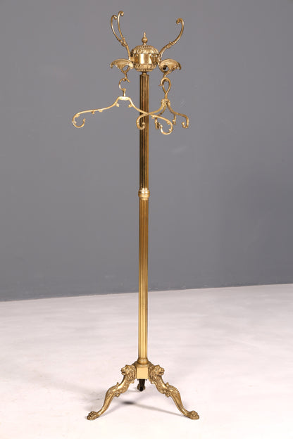 Prunkvoller Jugendstil Messing Garderobenständer Kleiderhaken Antik Flur Kleiderständer