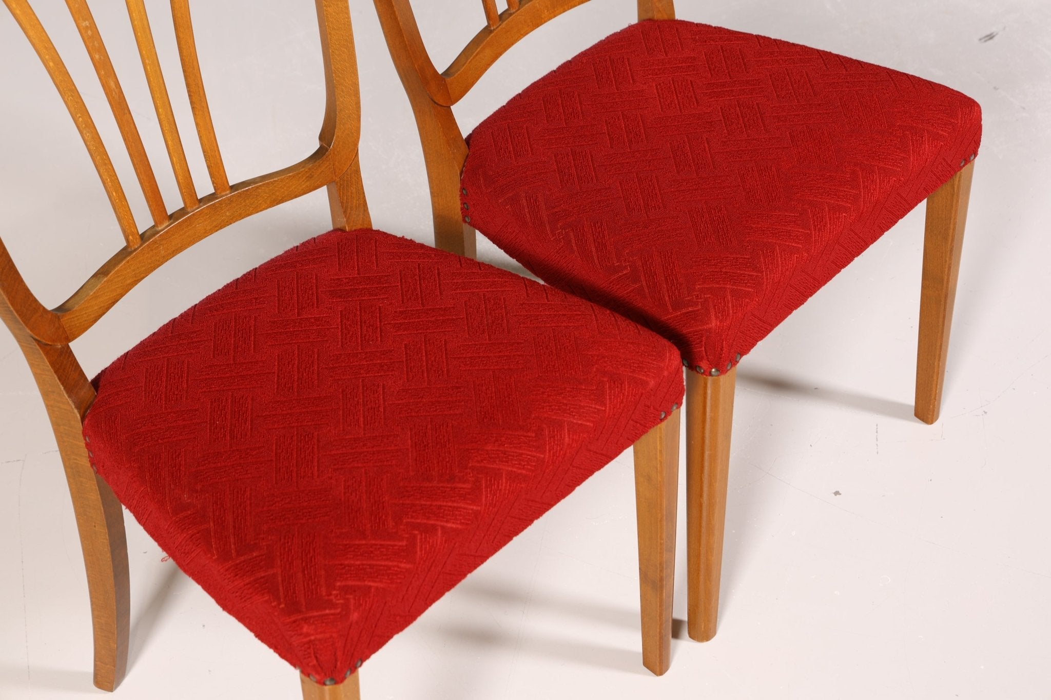 4x Wunderschöne Stühle um 1940 Art Deco Stil Küchenstühle Esszimmer Stühle Stuhl Set