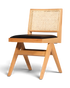 Sehr Edler Korbgeflecht Stuhl "Vienna Wood"  Bauhaus Relax Esszimmer Stuhl Lounge Chair Küchenstuhl