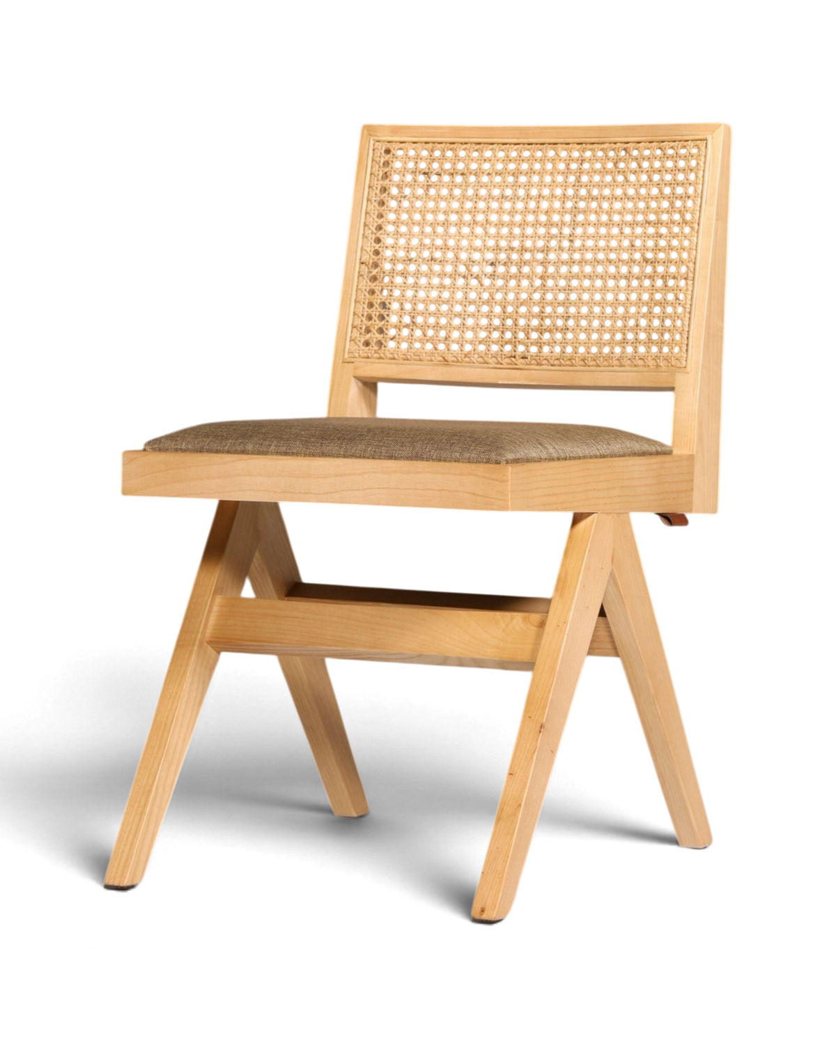 Edler "Vienna Beige" Stuhl Esszimmerstuhl mit Wiener Geflecht Korbgeflecht Schreibtischstuhl Lounge Stuhl