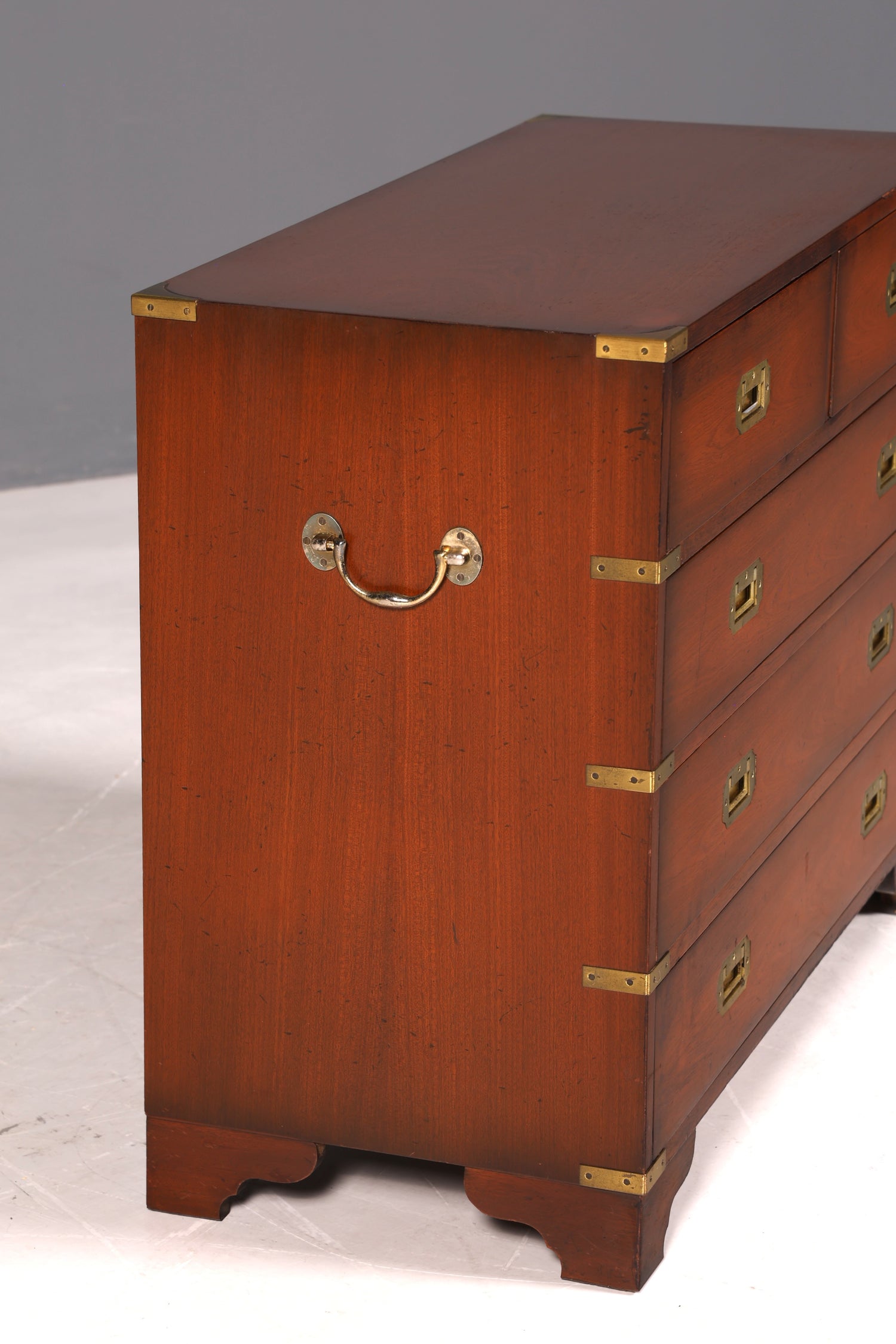 G098 Finish cm Wunderschöne Englische Kommode Holz TV Schrank Antik Sideboard