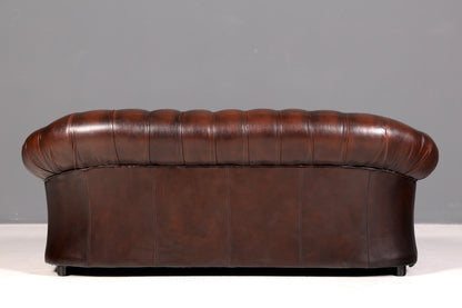 Wunderschönes Original Chesterfield Centurion Sofa 3-Sitzer Echt Leder Couch Englisch Ledersofa Vintage
