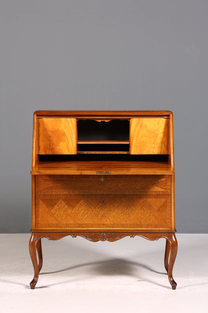 Edler Sekretär Chippendale Stil Antik um 1940 Büro Barock Stil Kommode Schreibkommode