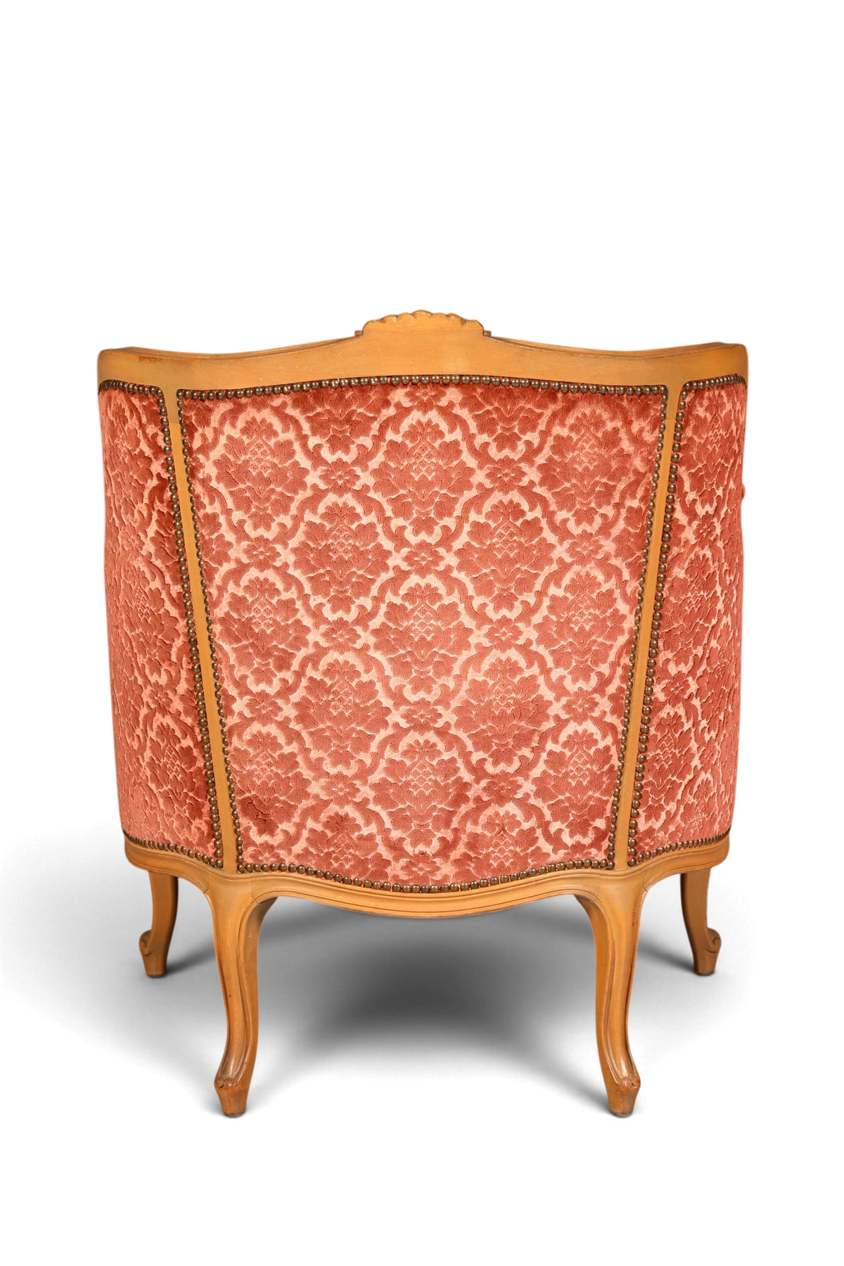 Edler Chippendale Armlehnsessel Barock Stil Sessel Samt Stoff Armchair Sessel 1 von 2