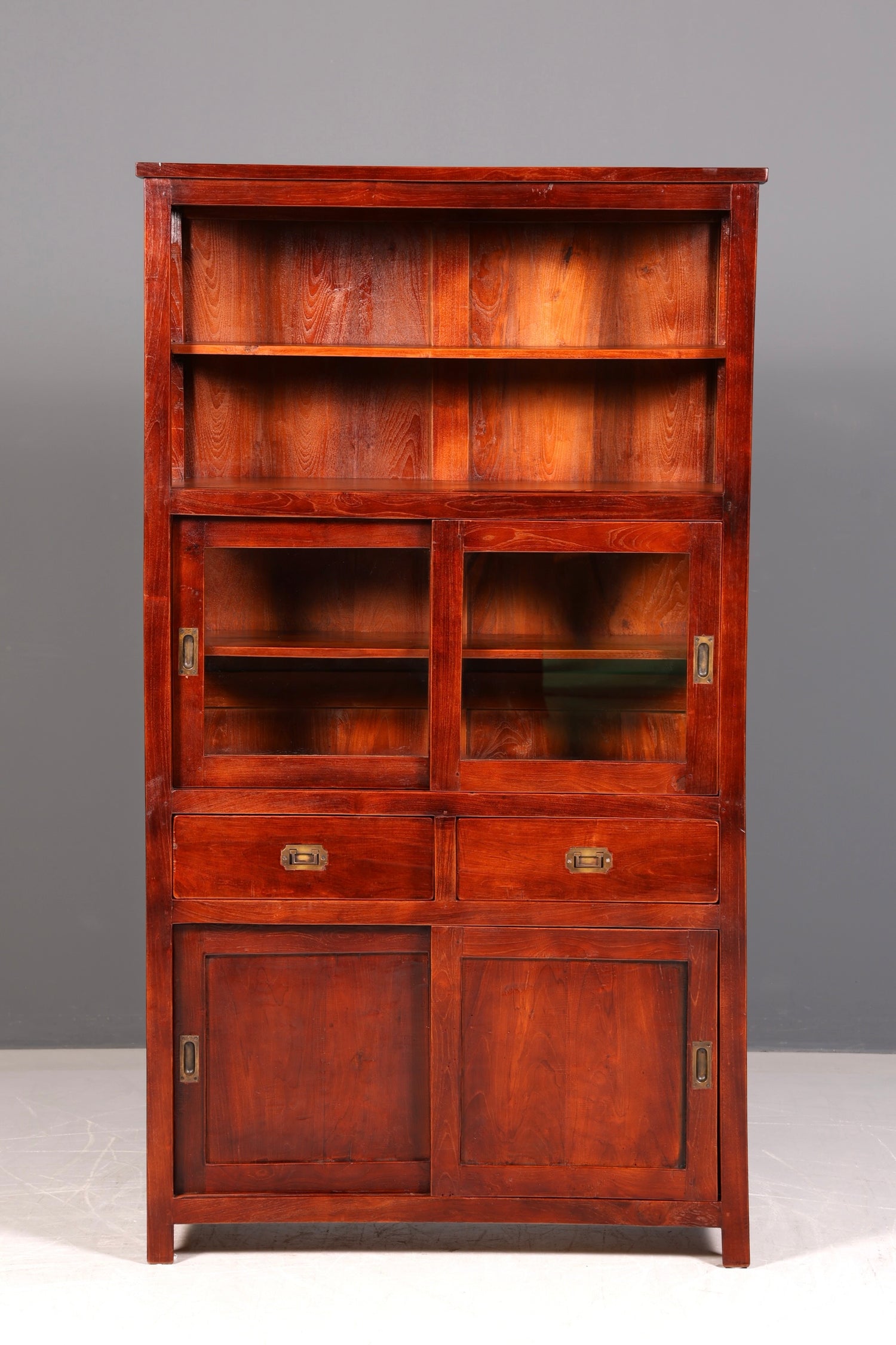 Wunderschöner Maritimer Vitrinenschrank Englisch Echt Holz Bibliothek Englische Anrichte Antik