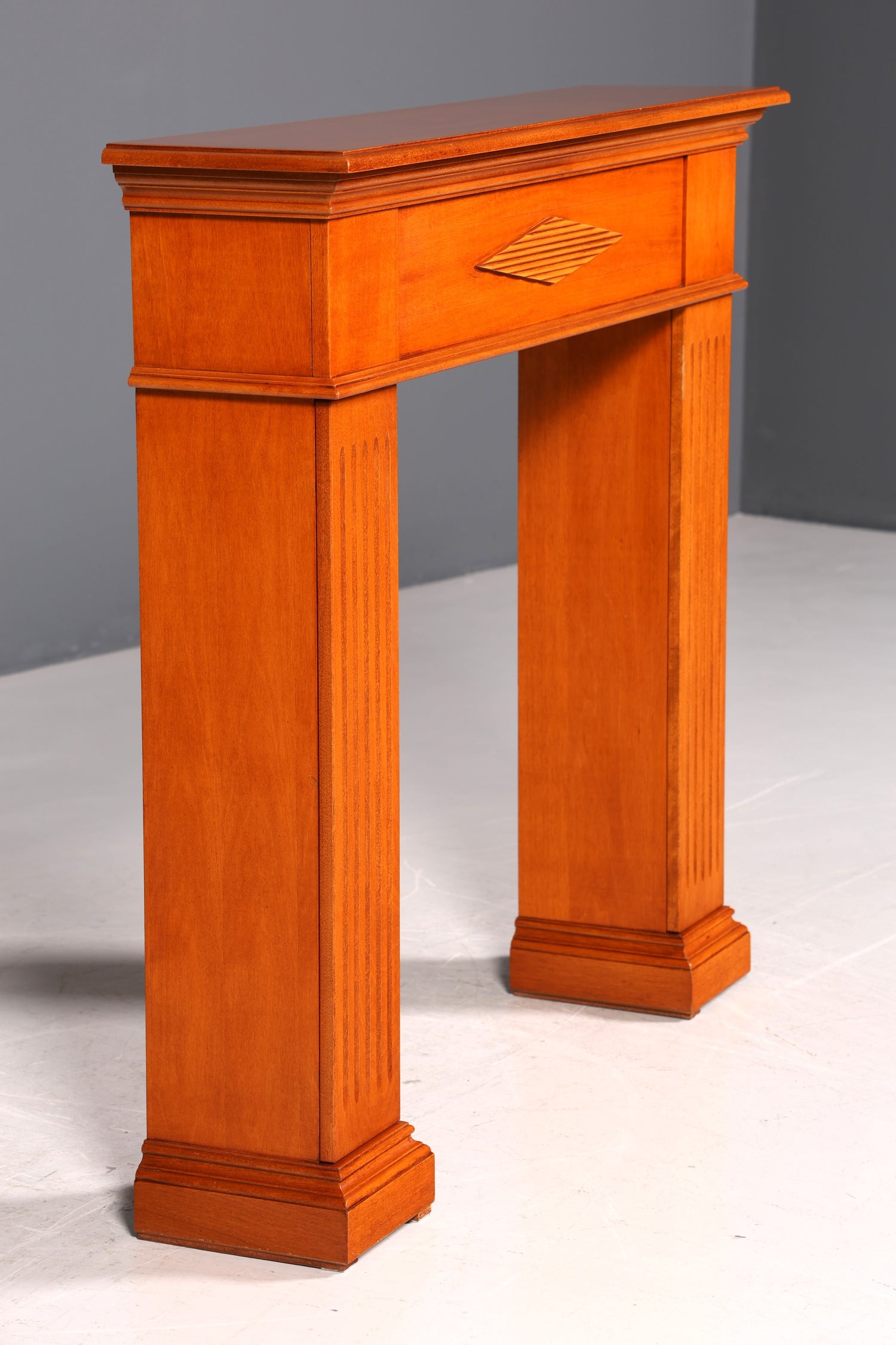 Wunderschöner Englischer Konsolentisch echt Holz Wandtisch Ablagetisch Flurtisch mit Schublade und seitlichen Staufächern UK