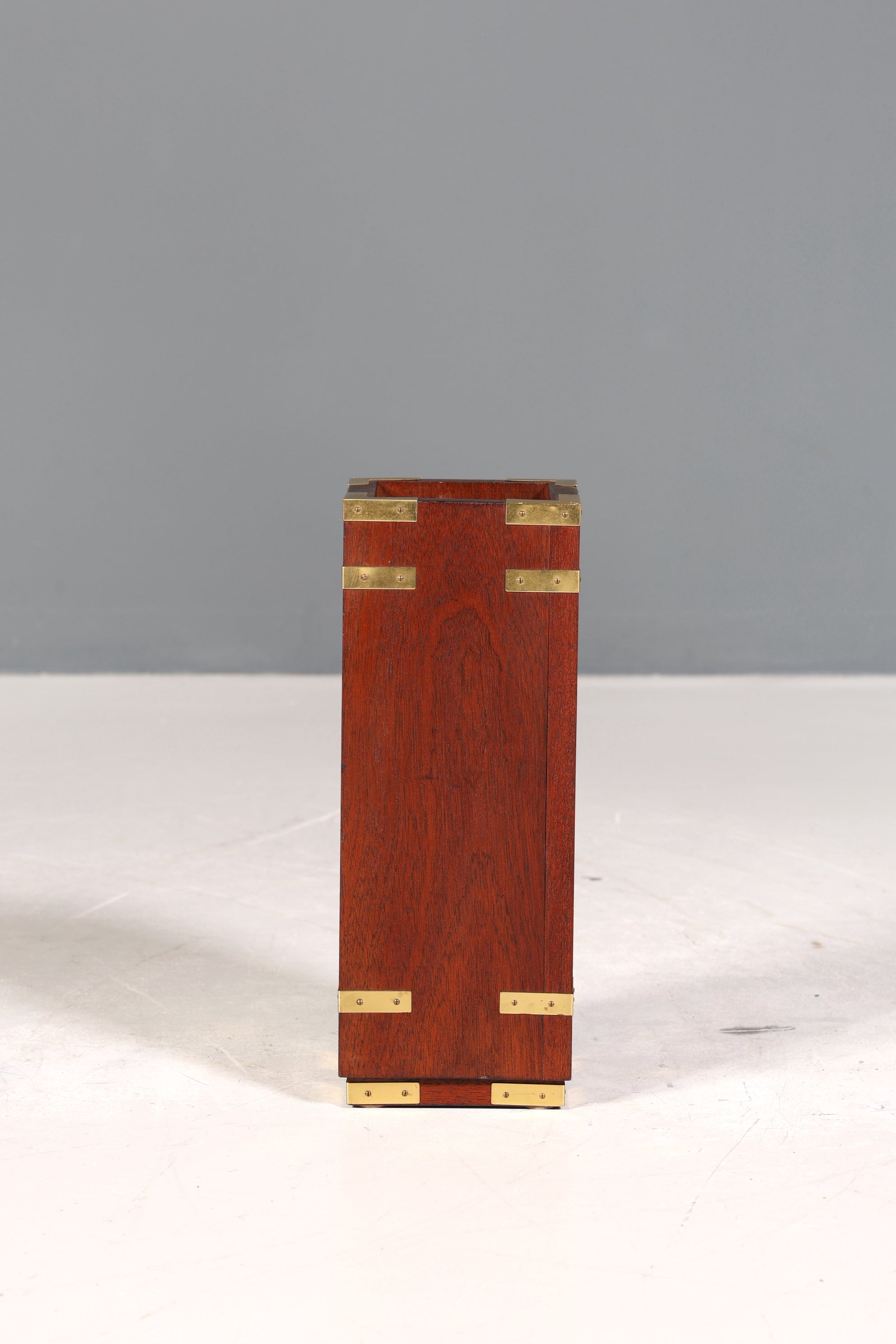 Wunderschönes Maritimes Kaminzubehör Englisch Mahagoni Kaminbesteck Set Military Behälter