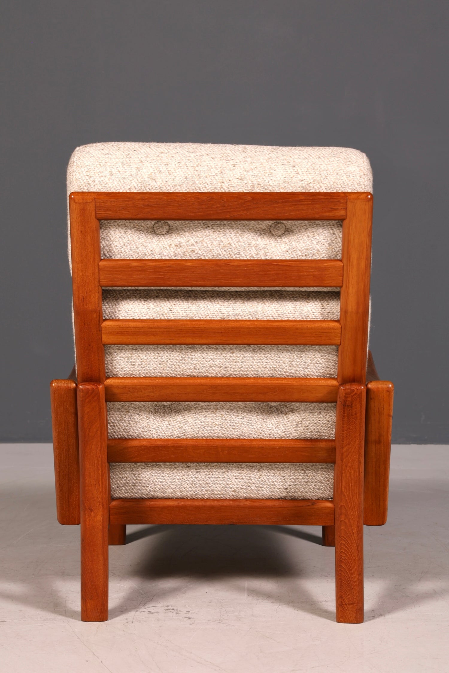 Wunderschöner Mid Century Sessel echt Holz Armlehnsessel 60s Danish Design Lesesessel