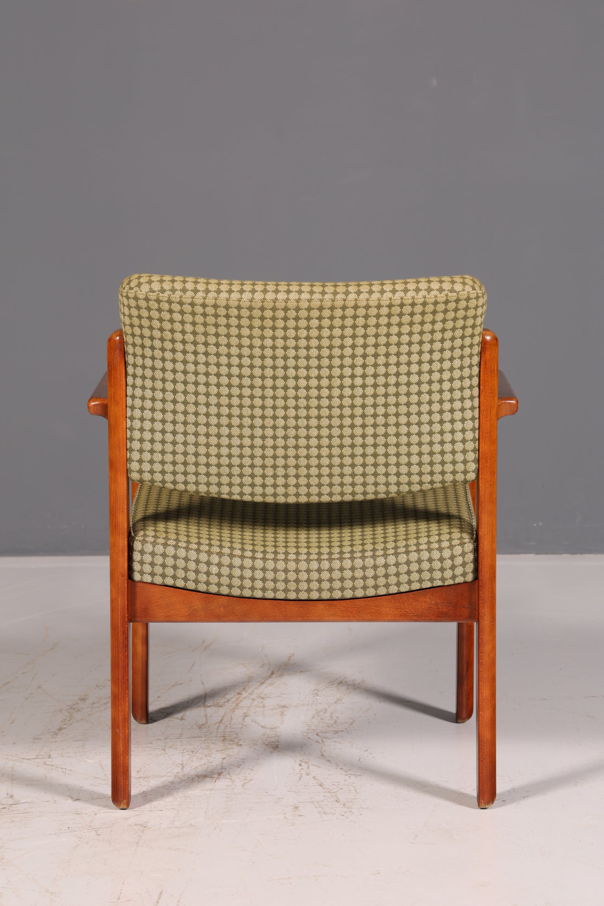 Edler Mid Century Armlehnstuhl Sekretär Stuhl Sessel Retro Holz Armlehnsessel Vintage 2 von 5