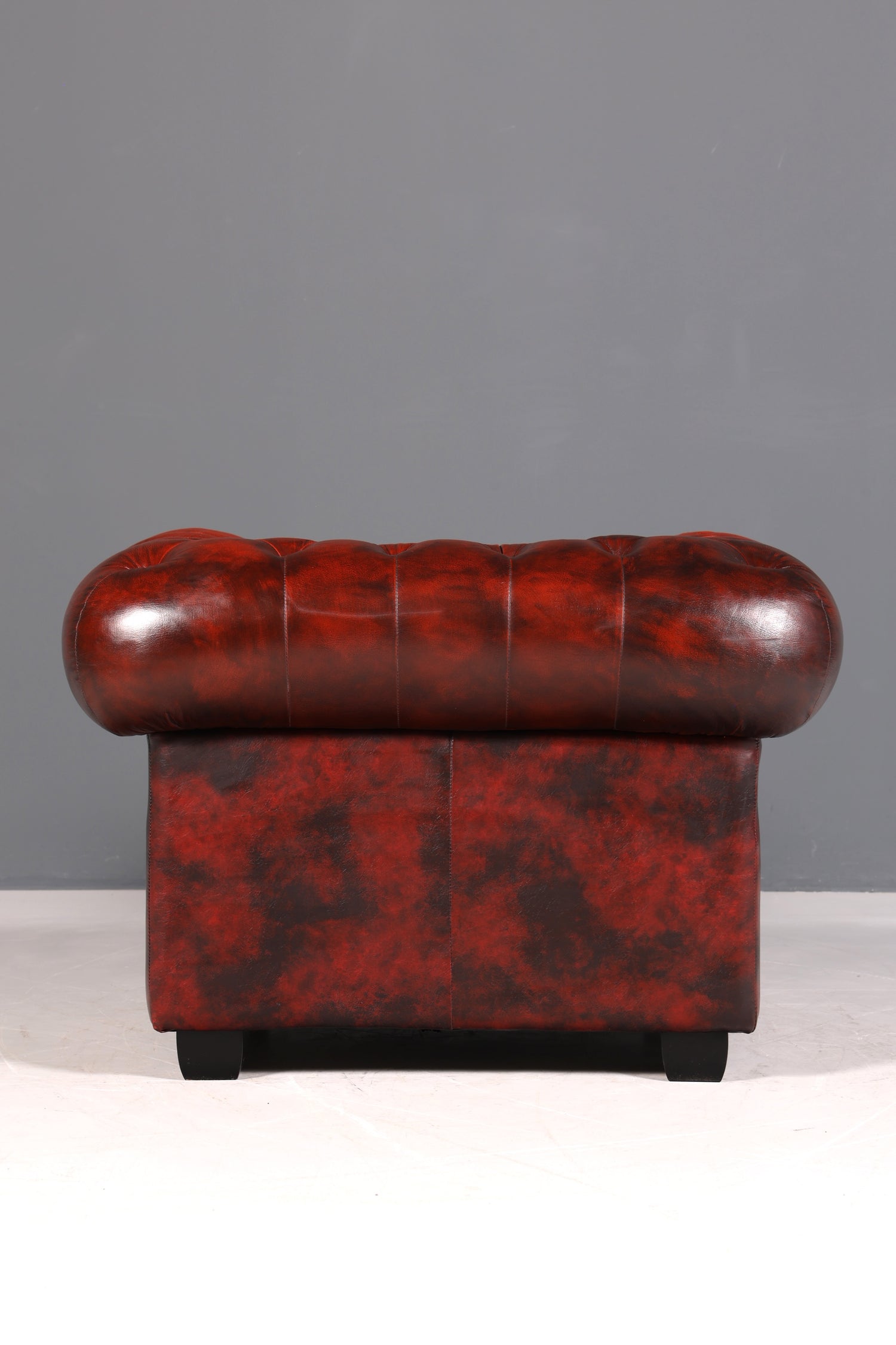 F955 Finish cm Stilvoller Original Chesterfield Sessel Englischer Armlehnsessel Englisch Herrensessel