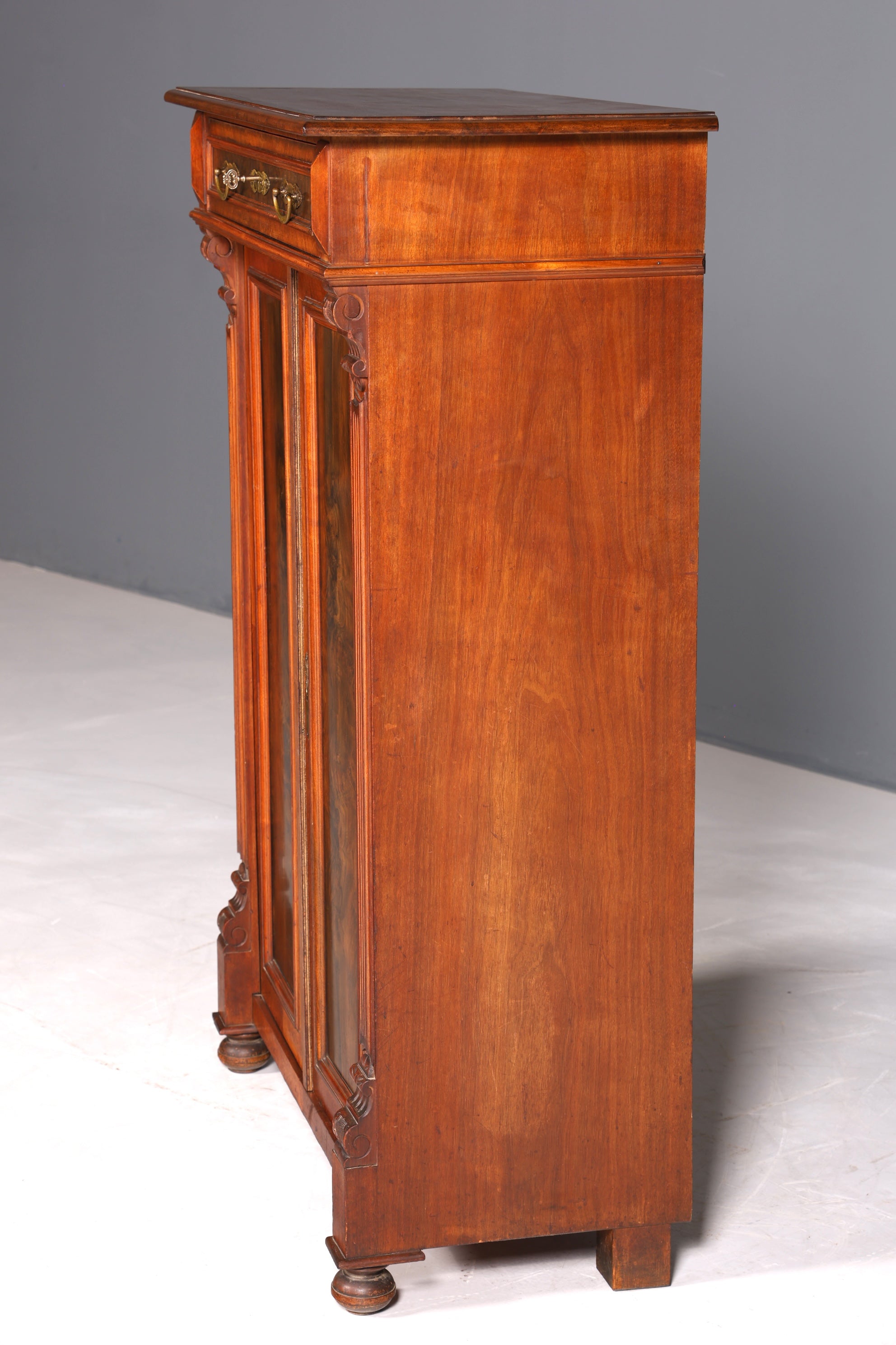 Traumhaftes Gründerzeit Vertiko Jugendstil Schrank Antik Highboard Kommode