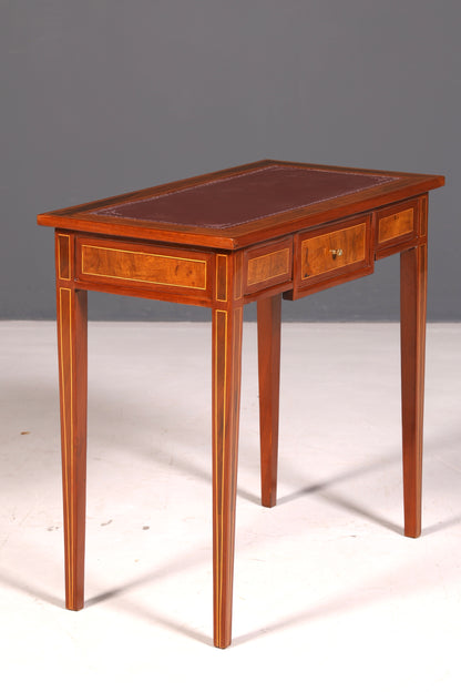 Beautiful delicate French desk in antique style, genuine wood office table