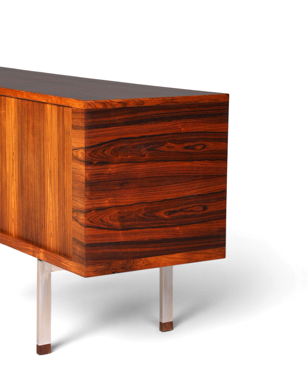 Beeindruckendes Original Hans J. Wegner für RY Møbler Modell RY 25 Sideboard Palisander Holz TV Kommode Vintage Schiebetür Schrank 1 von 2