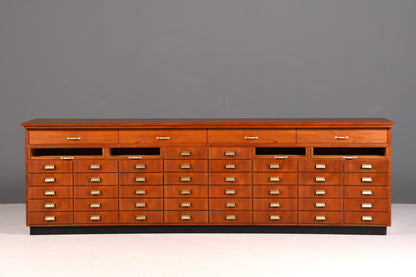 Beeindruckende XXL Mid Century Kommode Vintage Bauhaus Apotheker Schrank Retro Schubladenkommode