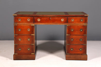 Elegant maritime desk, English military chest, office desk, office table