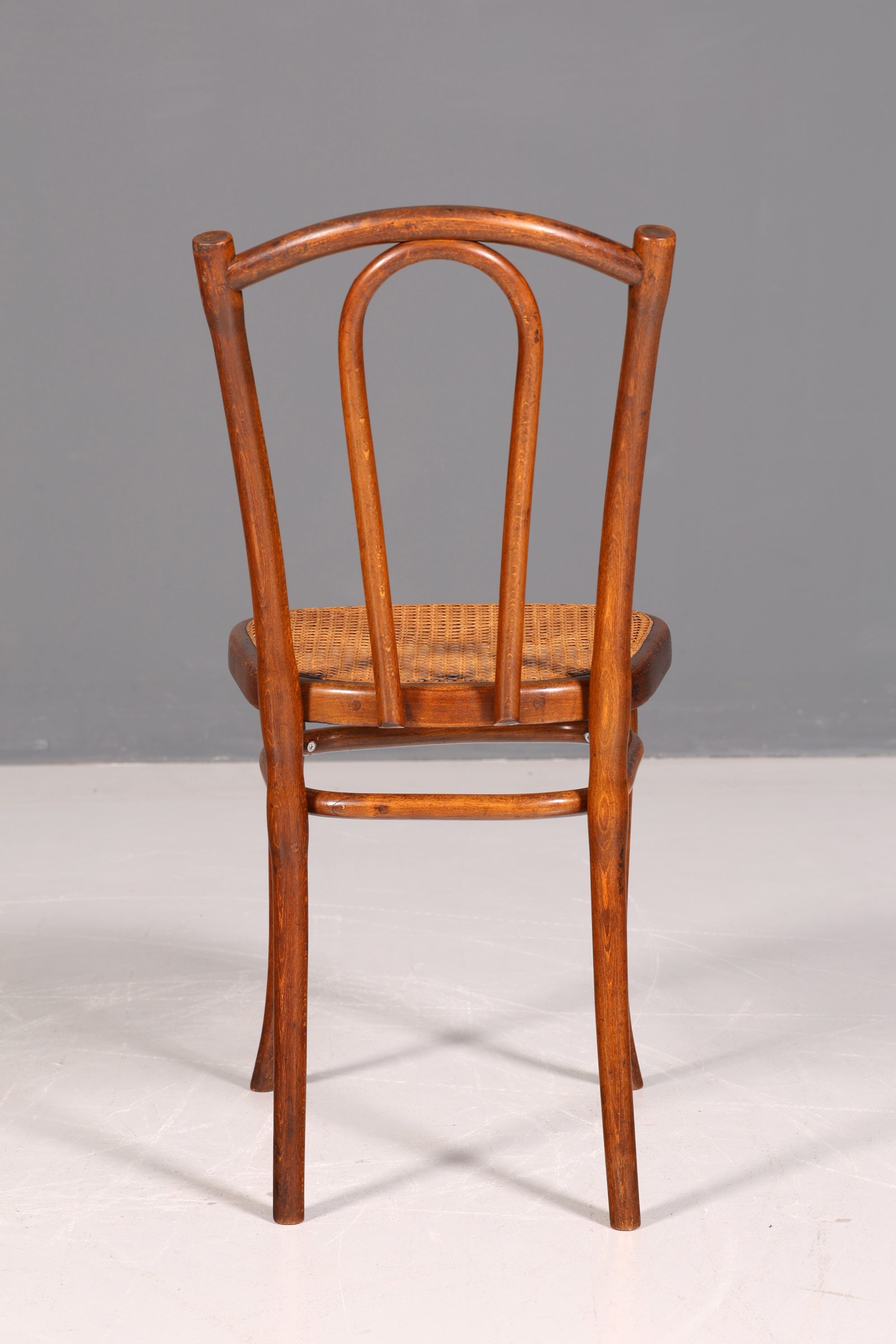 Edler Original Thonet Stuhl Wiener Geflecht Korbgeflecht Bugholz Kaffeehausstuhl Sekretär Stuhl Antik Vintage