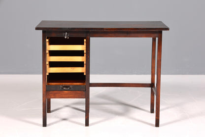 Stilvoller Bauhaus Rollladen Schreibtisch Mid Century echt Holz Bürotisch Office Table