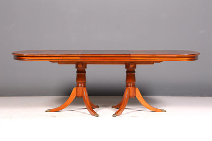 Wunderschöner Englischer Esstisch ausziehbar Eibe Tisch Esszimmertisch Küchentisch Oval Antik Vintage