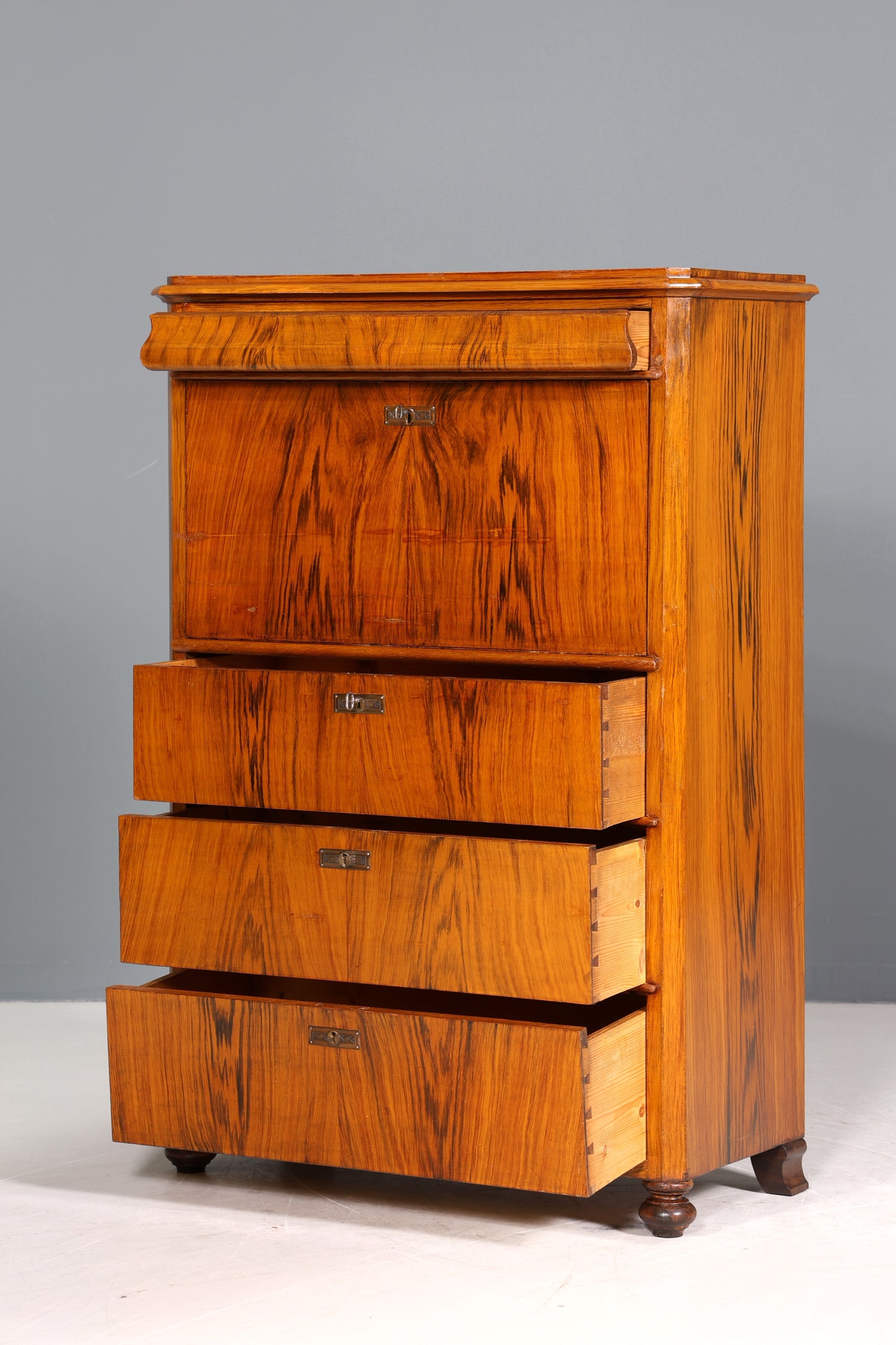 Wunderschöner Louis Philippe Sekretär Vertiko Gründerzeit Kommode Schubladenkommode
