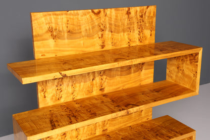 Traumhaftes Art Deco Stil Bücherregal Birke Luxus Möbel Kult Schrankregal Regal