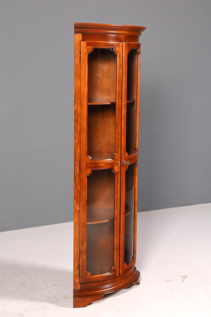 Wunderschöne Original Selva Eckvitrine Antik Stil Vitrine Schrank Geschirrschrank Glasvitrine Eckschrank 1 von 2