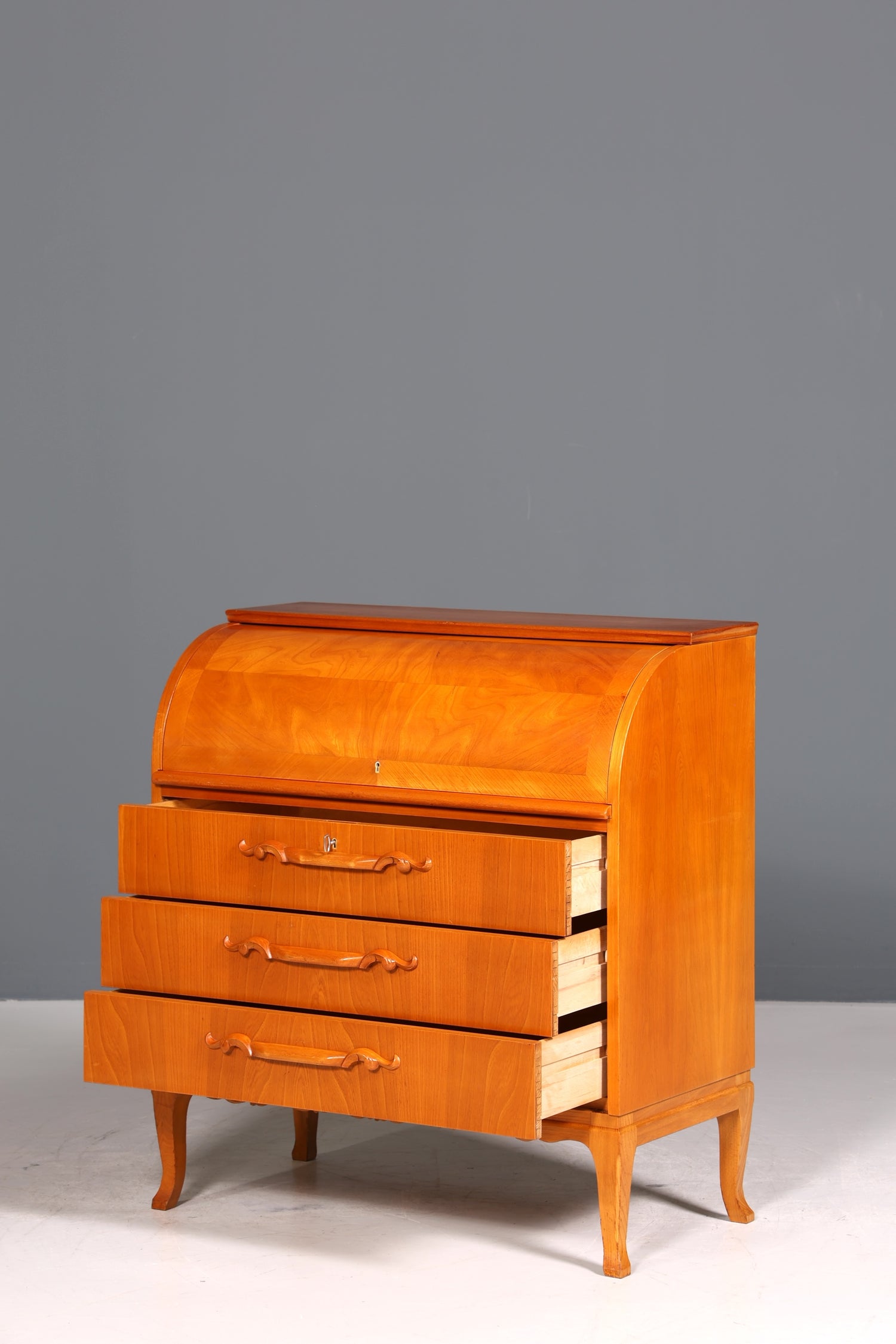 Stilvoller Sekretär um 1930 Büro Kommode echt Holz Sekretär Schreibtisch Kommode