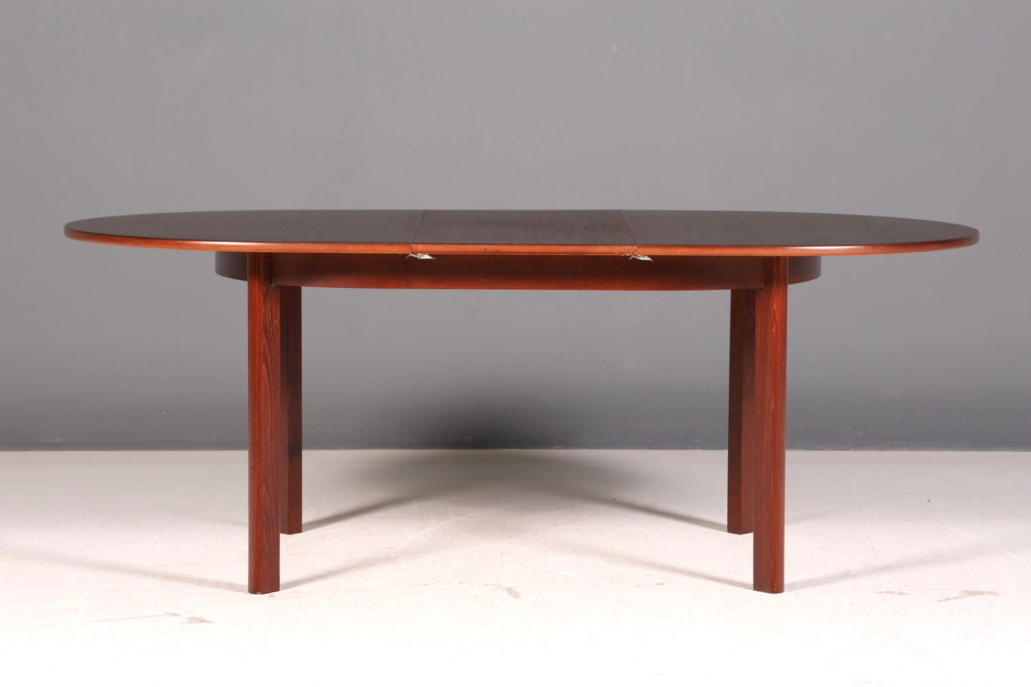 Wunderschöner Mid Century Ausziehtisch Ovaler Esstisch Küchentisch 60er Danish Design Vintage
