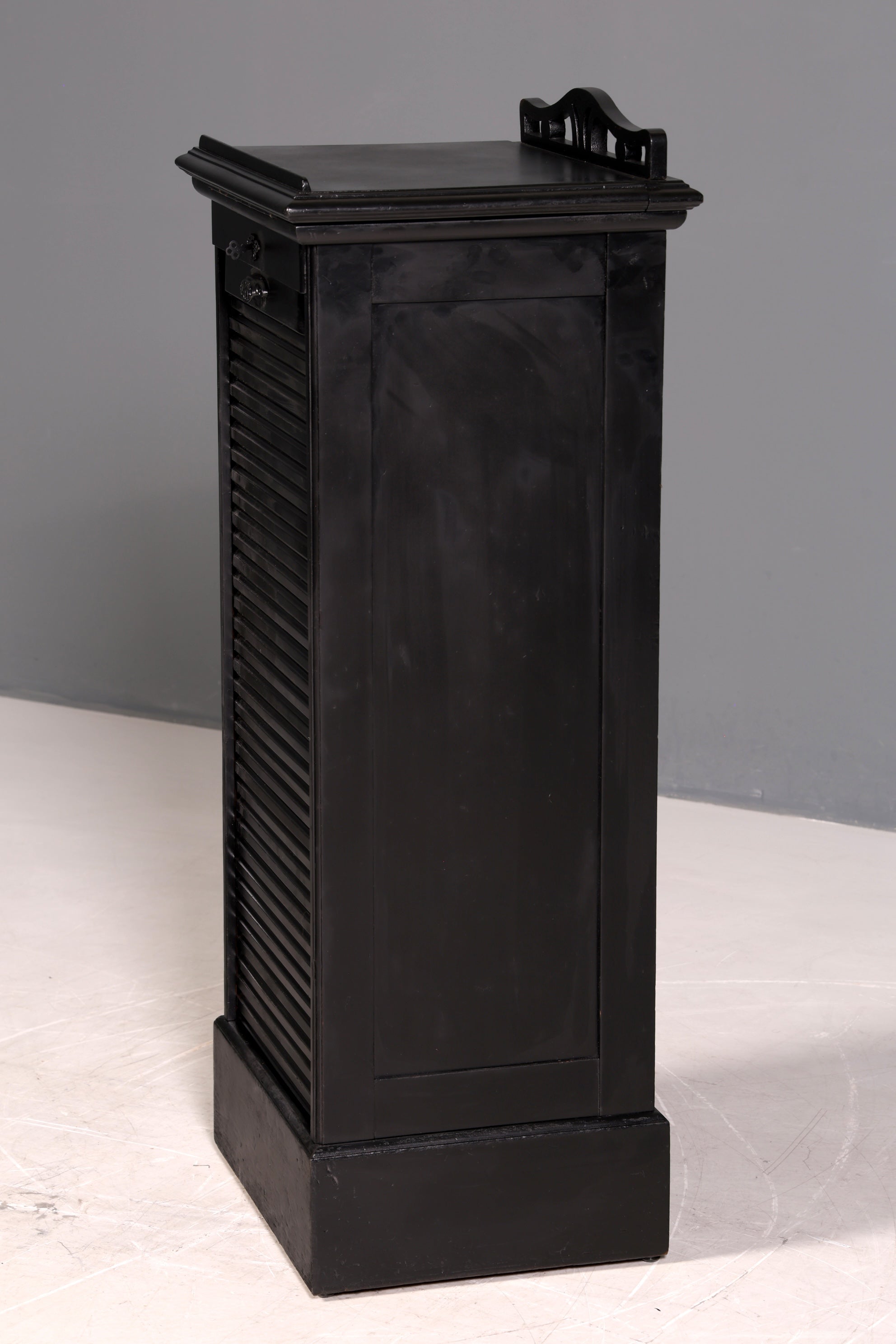 Stilvoller Jugendstil Rollladenschrank Antik Apothekerschrank Büroschrank Aktenschrank Holz