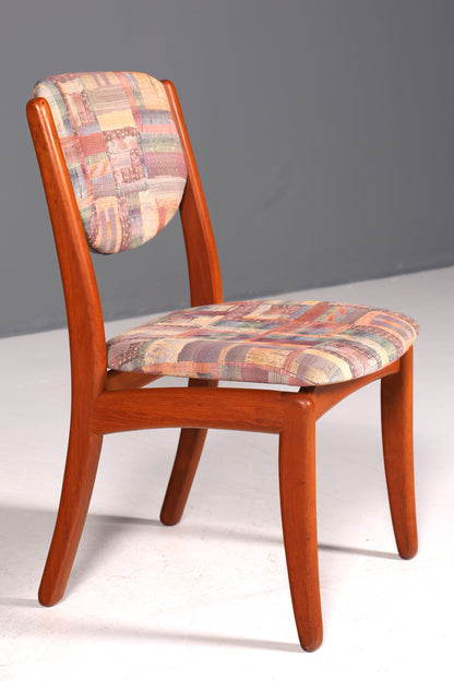 Schlichter Mid Century Stuhl Retro Esszimmer Stuhl Danish Design Küchenstuhl Teak Holz Sekretär Stuhl 1 von 2