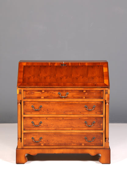Wunderschöner Englischer Sekretär Schreibkommode Echt Holz Biedermeier Stil Schreibtisch Kommode