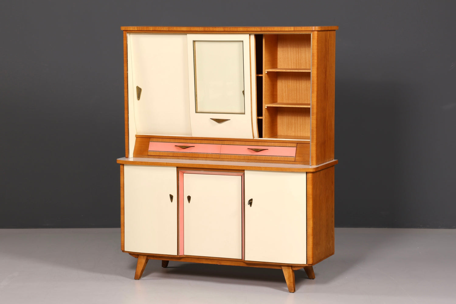 Kultiger Mid Century Küchenschrank Vintage Buffet Retro Anrichte 60er Jahre