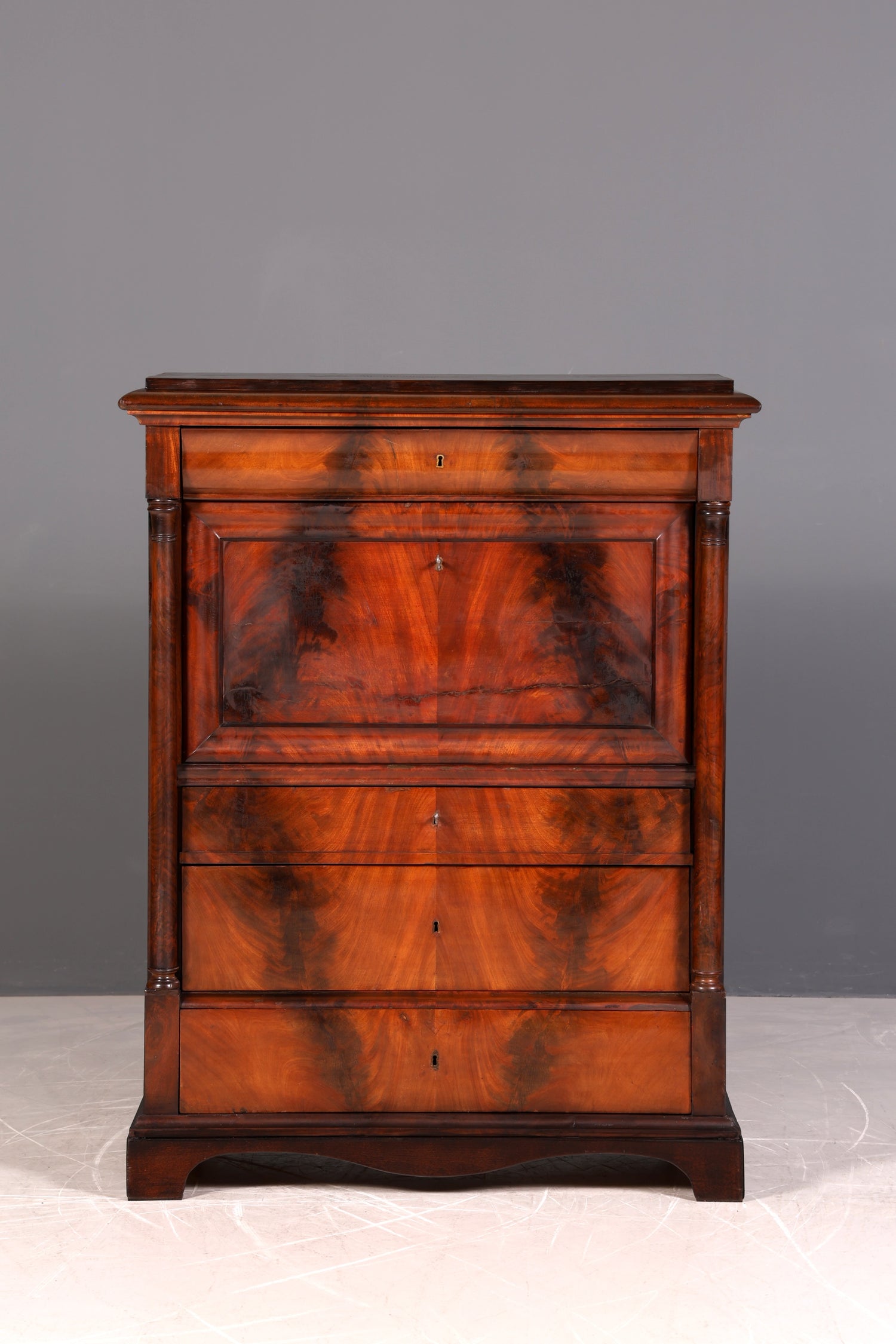 Wunderschöner Biedermeier Sekretär Gründerzeit Vertiko Antik Kommode Schreibkommode