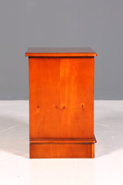 Wunderschöne Englische Kommode Eibe echt Holz Nachttisch Telefontisch Beistelltisch Ablagetisch