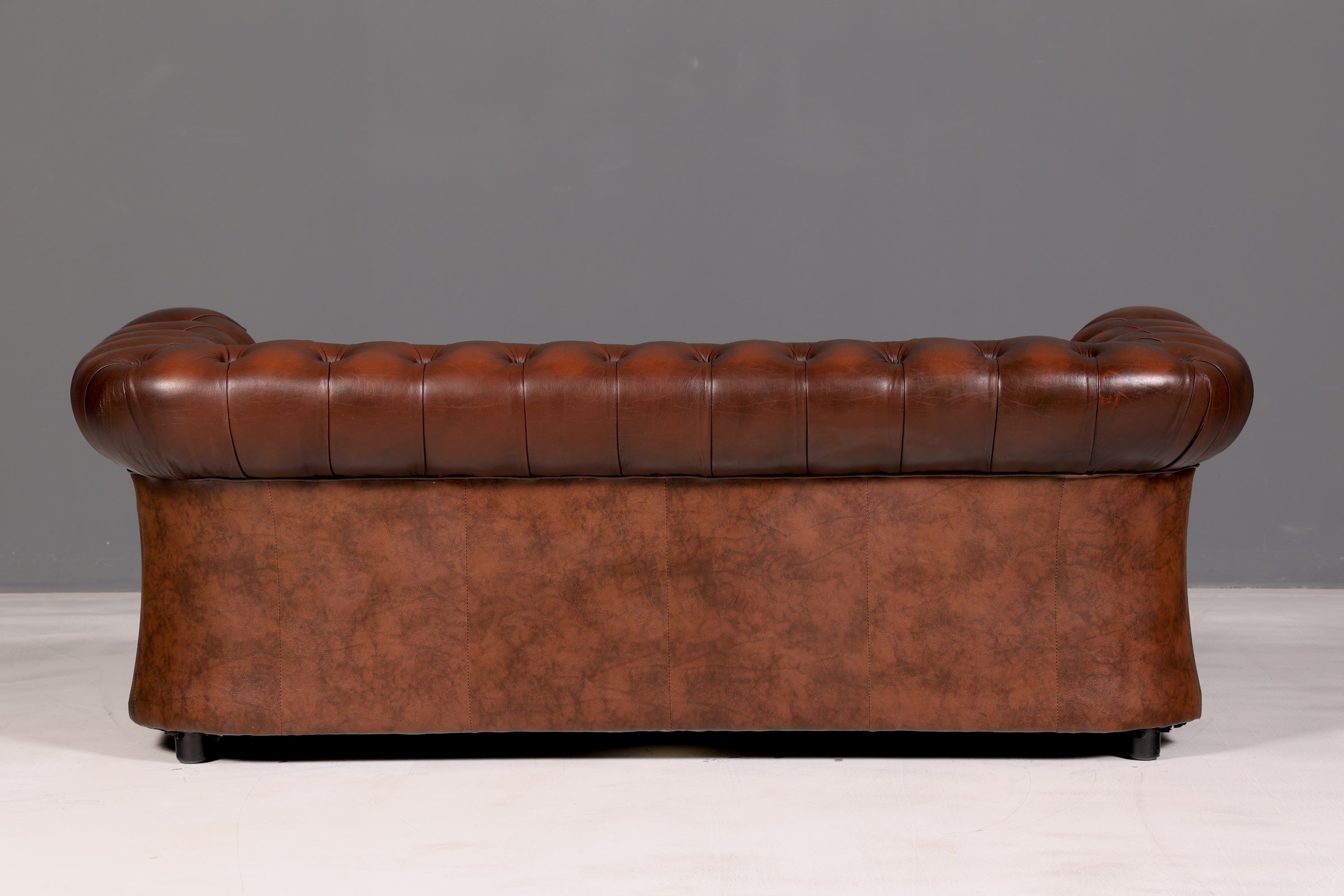 Wunderschönes Original Centurion Chesterfield Sofa 3-Sitzer echt Leder Couch Englisch Polstersofa Ledersofa