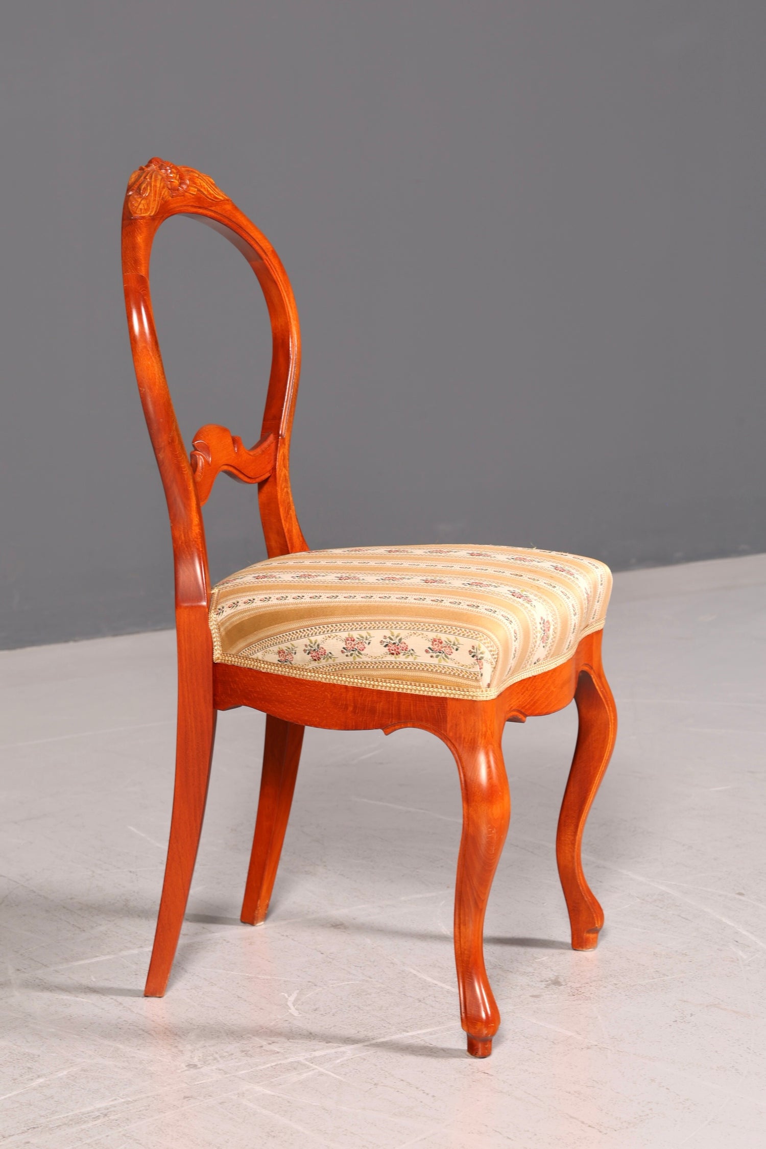 Traumhafter Louis Philippe Stuhl um 1880 Biedermeier Antik Sekretär Stuhl Echt Holz Polsterstuhl Esszimmerstuhl Vintage