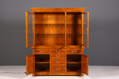 Traumhafte Original Selva Vitrine Antik Stil massiv Holz Buffet Villa Borghese Schrank Bibliothek