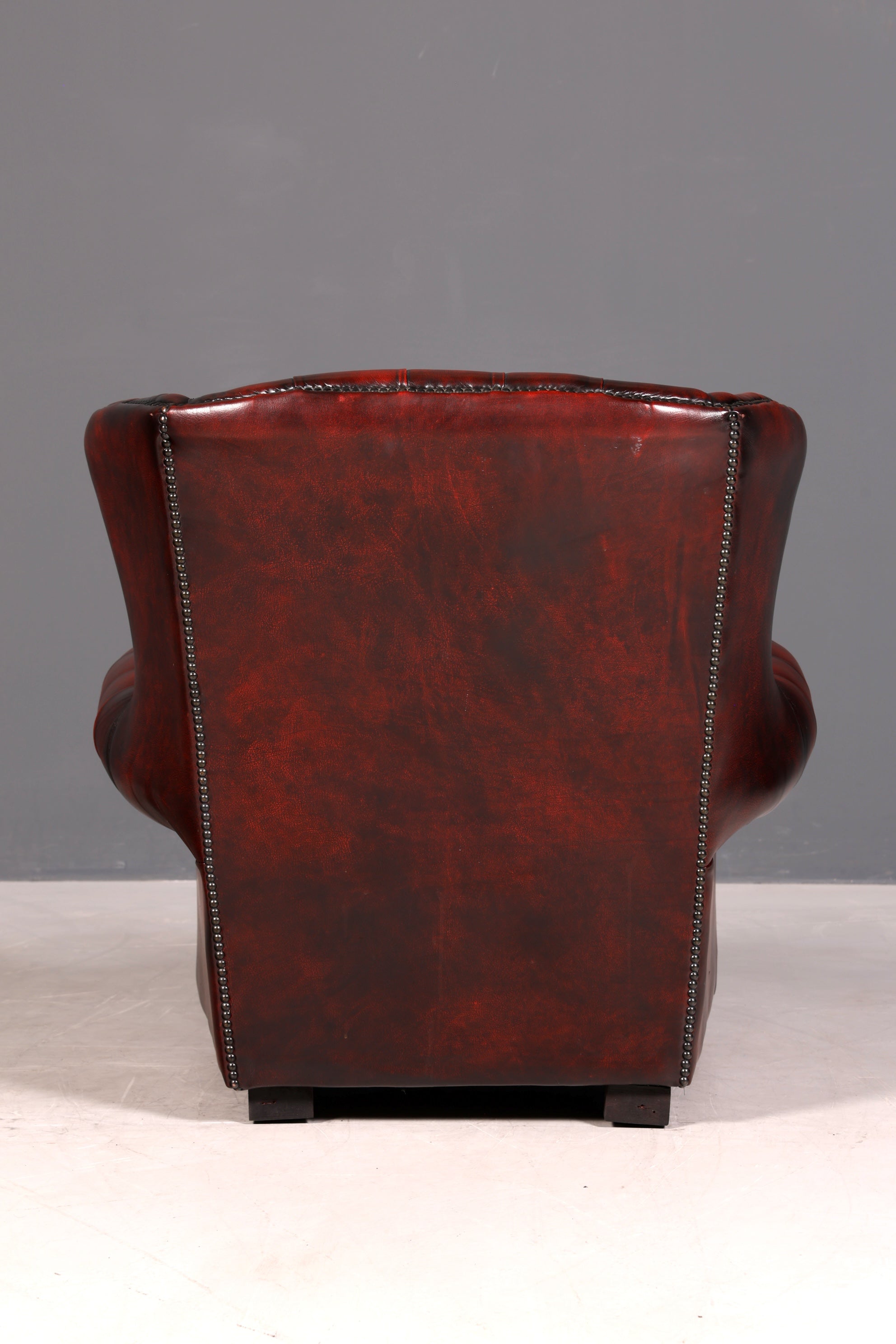 G582 Finish Original Chesterfield Ohrenbacken Sessel Englisch Leder Herrensessel UK Armlehnsessel (Kopie)