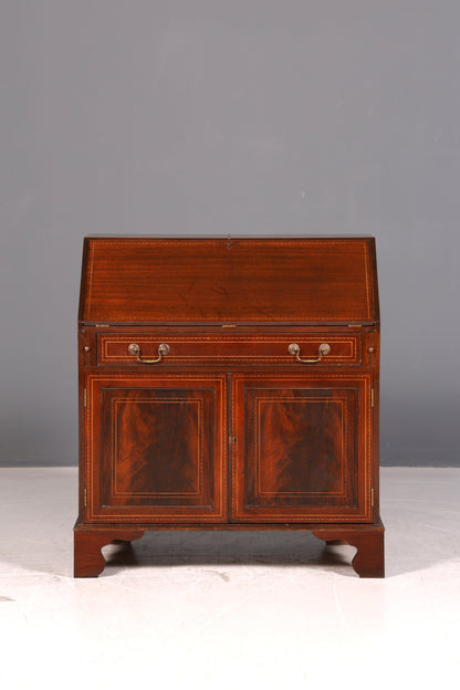 Wunderschöner Englischer Sekretär Schreibkommode Echt Holz Schreibtisch Kommode 60s Vintage